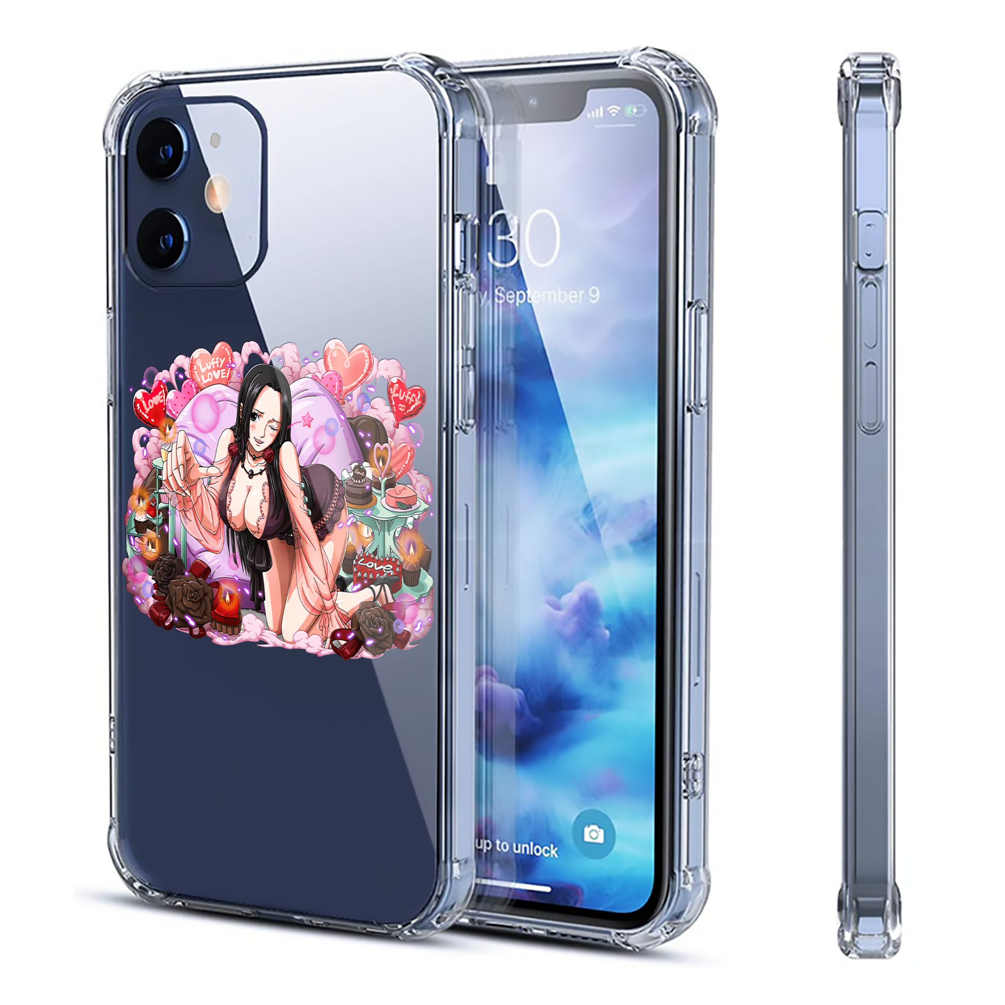 （画像用） ワンピース ボア・ハンコック ONE PIECE Boa·Hancock 【iPhone 12シリーズ対応】透明スマホケース（クリアソフトケース）